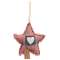 Mini Striped Fringed Old Glory Star Ornament #CS38400