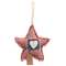 Mini Striped Fringed Old Glory Star Ornament