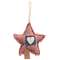 Mini Striped Fringed Old Glory Star Ornament #CS38400