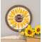 Bee Sweet Sunflower Circle Frame