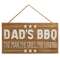 Dad's BBQ Wood Hanging Sign