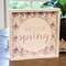 Hello Spring Cutout Floral Inset Box Sign;