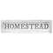Homestead White Framed Sign