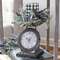 Vintage Dark Gray Old Town Scale Clock 75026;