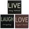 Square Sign - LIVE, LAUGH, LOVE