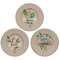 Faith Pray Grace Flower Plates, 3 Asstd.