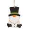 Wooden Snowman Gnome Ornament