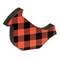 Red & Black Buffalo Check Cardinal Sitter #36459