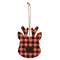 Red & Black Buffalo Check Reindeer Head Ornament