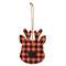 Red & Black Buffalo Check Reindeer Head Ornament #36464