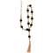 Black, Natural, White Wooden Bead Garland, 34"L