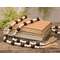 Black, Natural, White Wooden Bead Garland, 57"L