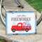 Uncle Sam's Fireworks Truck Rustic Metal Sign 65211;