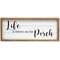 Life Is Better on the Porch Framed Shiplap Sign