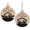 Oh Holy Night Silhouette Bulb Ornament, 2 Asstd. #36444