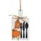 Silverware and Pumpkin Eat Cutting Board Sign Ornament