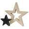 2/Set, Black & White Cutout Stars