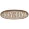 We Are Faith-Filled Oval Tray