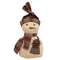 Red Stripe Snowman w/Hanger