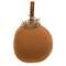 Primitive Mossy Burnt Orange Pumpkin, 5"