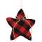 Buffalo Check Star Ornament #CS38472