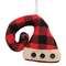Buffalo Check Santa Hat Ornament