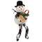 Alex Black & White Buffalo Check Snowman