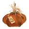 Orange Burlap Patches Pumpkin, 15"