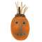 Primitive Orange Pumpkin Face