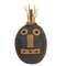 Primitive Black Pumpkin Face