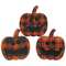 Happy Halloween Chunky Plaid Jack O Lantern Sitter, 3 Asstd.