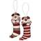 Puppy Jingle Bell Stocking Ornament, 2 Asstd. #36196