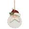 Santa With Holly Ornament