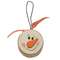 Chunky Snowman Head Ornament, 1.5"