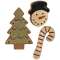 3/Set, Wooden Christmas Cookies #36803