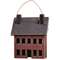 Mini Burgundy Saltbox House Ornament