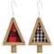5" Felt & Wood Primitive Tree Ornament, 2 Asstd.;
