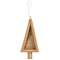 Burlap & Wood Christmas Tree Ornament #36677