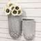 Shabby Chic Round Geometric Wall Buckets, 2/Set 54148;