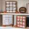 Fall Gingham Wood Sign, 3 Asstd. 65268;