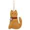 Snowflake Orange Cat Felt Ornament #CS38526