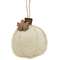 Cream Pumpkin Felt Ornament