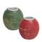 Red or Green Distressed Round Taper Holder, 2 Asstd.