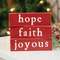 Faith, Hope or Joyous Thin Mini Block, 3 Asstd. 36336;