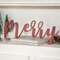 Red "Merry" Hanging Script Sign 36355