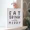 Eat Drink and be Merry Cutting Board Sign Ornament 36432;