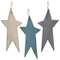 Farmhouse Colors Primitive Star Ornament, 3 Asstd. #36630