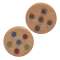 2/Set, Wooden Round Cookies #36660