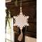 Snowflake Wood Ornament 60435;