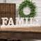Family Beaded White Wood Sitter 60441;